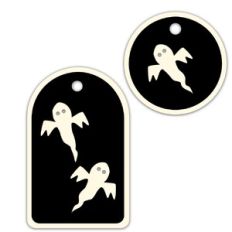 Ghosts Spooky Halloween Gift Tags