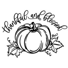 Thankful and Blessed Pumpkin