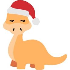 christmas dinosaur