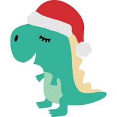christmas t rex dinosaur