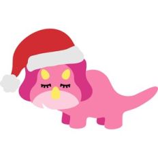 christmas triceratops dinosaur