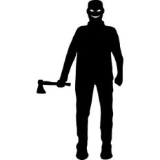 scary man silhouette