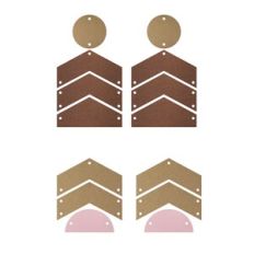 Compound Earring Template, arrow Faux Leather Earrings