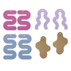 Squiggle Earring Template, snake Faux Leather Earrings