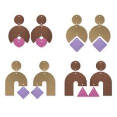 Shapes Earring Template, Bundle Faux Leather Earrings