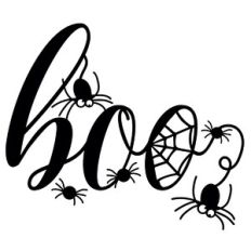 Boo With Spiders