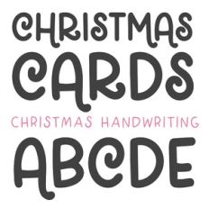 BFC Christmas Cards Christmas Font