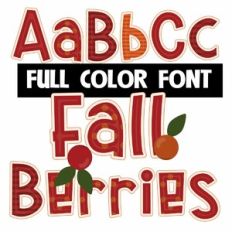 Fall Berries Color Font