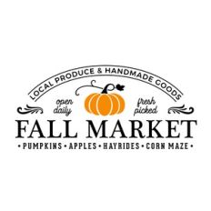 Fall Market Landscape Sign
