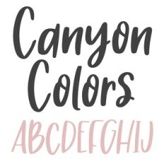 BFC Canyon Colors Autumn Brush Font