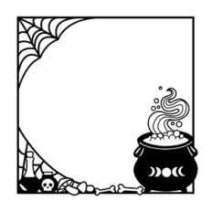 Halloween Cauldron Frame