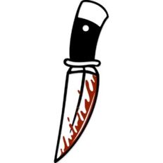 Murder Weapon Bloody Knife