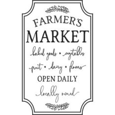 Farmers Market Vintage Style Design