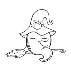 Ghost on a broom