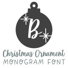 BFC Christmas Ornament Monogram Font