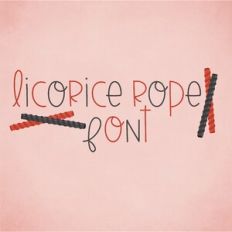 licorice rope font