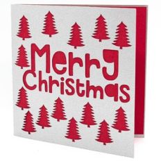 Merry Christmas with Pine Trees Card
