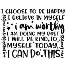 I Can Do This Inspirational Mantra Word Art
