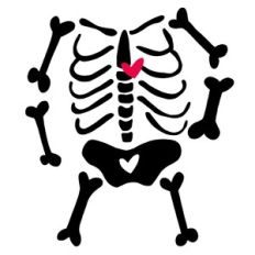 Mini Skeleton With Heart