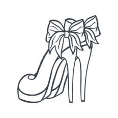 Shoes with a bow