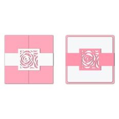 rose belly band card