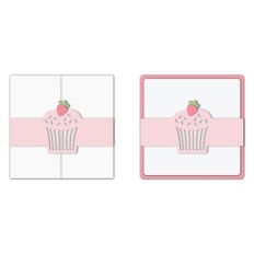 Cupcake belly band card