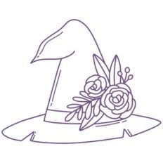 Witch Floral Hat
