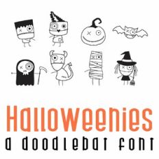 Halloweenies Doodlebat Font