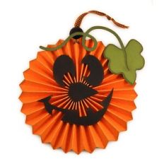 Rosette Jack O Pumpkin Ornament