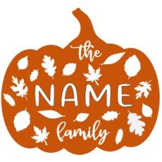 Custom Family Name Pumpkin
