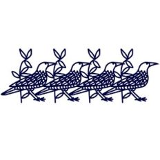 Raven Bird Repeating Border