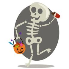 Skeleton with Candy