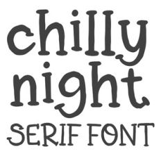 BFC Chilly Night Distressed Autumn Font