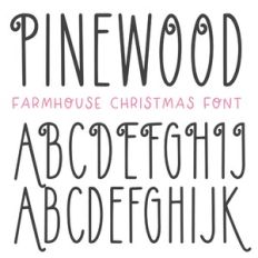 BFC Pinewood Farmhouse Christmas Font
