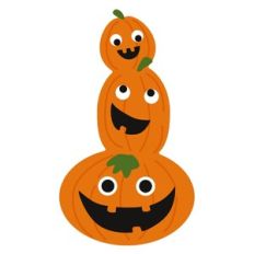 Cute Pumpkin Stack