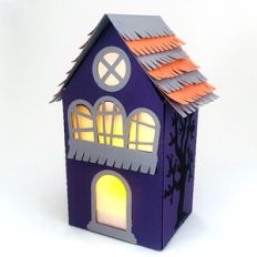 Tall Haunted House Luminaire
