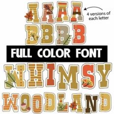 Whimsy Woodland Color Font