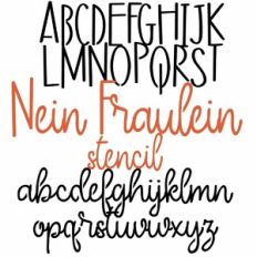ZP Nein Faulein Stencil