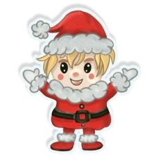 Santa boy print and cut sticker