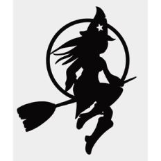 Flying Witch with a broom