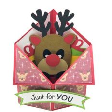 Reindeer Tuxedo Box Card