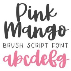 BFC Pink Mango Brush Script Font