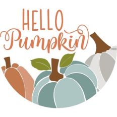 Hello Pumpkin For Round Sign