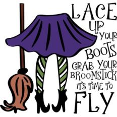 Lace Up Your Boots - Witch Design