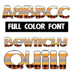 Betwitchy Quilt Color Font