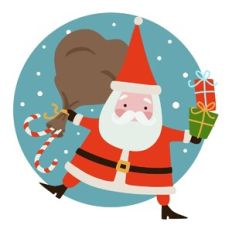 Santa with Bag