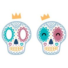 Day of the Dead funny skulls