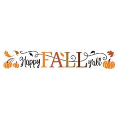Happy Fall Y'all 10x50 Horizontal