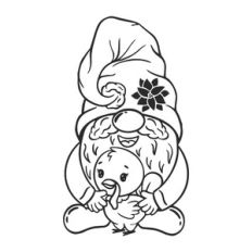 Gnome with turkey