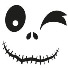 Winking Pumpkin Face
